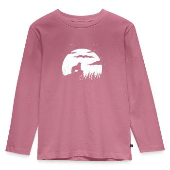 Cavalier King Charles Spaniel - Kinder Premium Bio Langarmshirt - Mauve - Vorne - AI Model Kid Female (0cm)