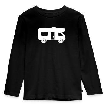 recreational vehicle - Kids' Premium Longsleeve Shirt - black - Front - AI Model Kid Male (0cm)