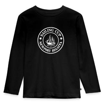 Sailing - Sailing - Sailing Ship - Maritime - Kids' Premium Longsleeve Shirt - black - Front - AI Model Kid Male (0cm)