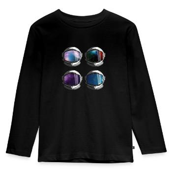 Ready for the flight - Kids' Premium Longsleeve Shirt - black - Front - AI Model Kid Male (0cm)