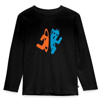 Portails et 1000 aiguilles - T-shirt manches longues Premium Enfant - noir - Devant - AI Model Kid Male (0cm)