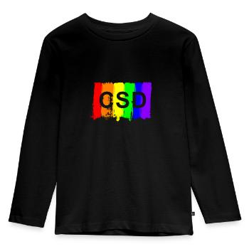 csd brush - Kids' Premium Longsleeve Shirt - black - Front - AI Model Kid Male (0cm)