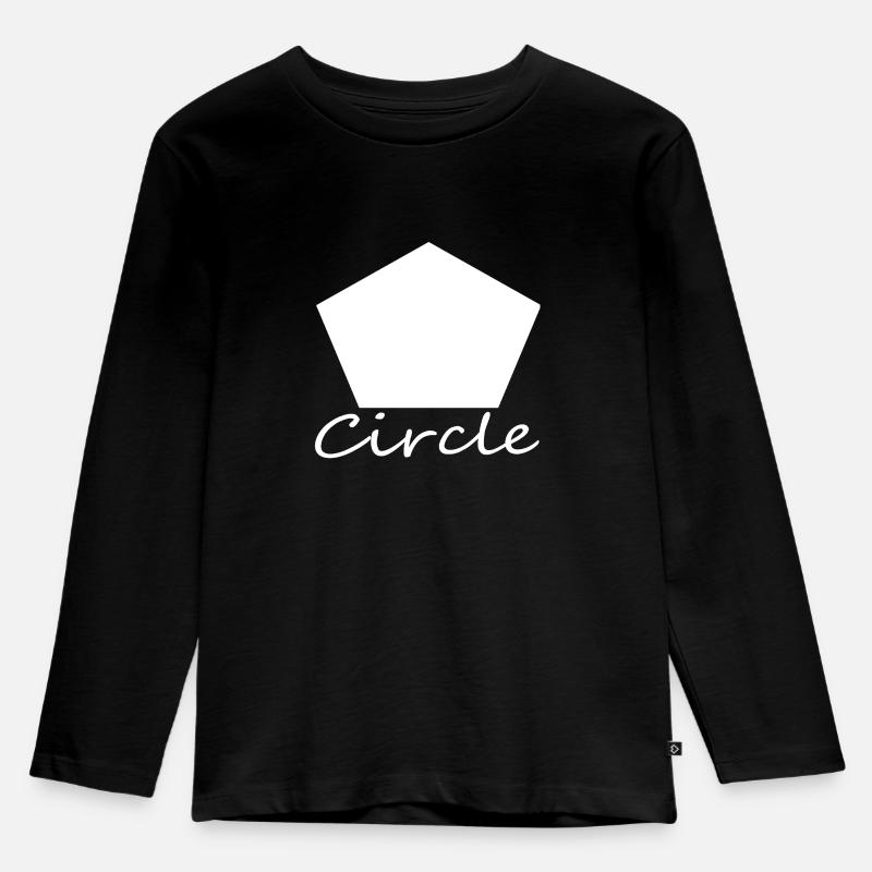 Wrong Circle Shape - Kids' Premium Longsleeve Shirt - black