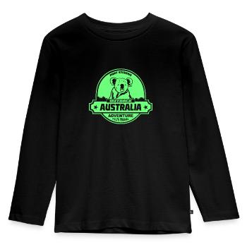 Koala - Australia - Australien - Kids' Premium Longsleeve Shirt - black - Front - AI Model Kid Male (0cm)