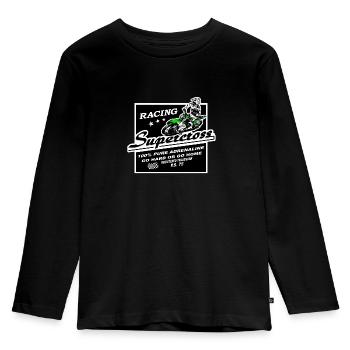 Supercross - Moto Cross - Motocross - T-shirt manches longues Premium Enfant - noir - Devant - AI Model Kid Male (0cm)