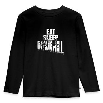 Downhill Geschenk Downhiller shirt - Kinder Premium Bio Langarmshirt - Schwarz - Vorne - AI Model Kid Male (0cm)