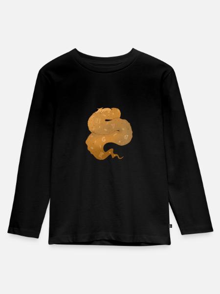 Foxxx - Kinder Premium Bio Langarmshirt - Schwarz