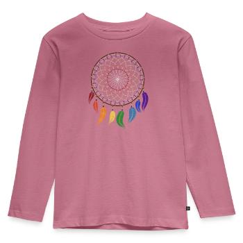 Dreamcatcher Rainbow Chakra - T-shirt manches longues Premium Enfant - mauve - Devant - AI Model Kid Female (0cm)