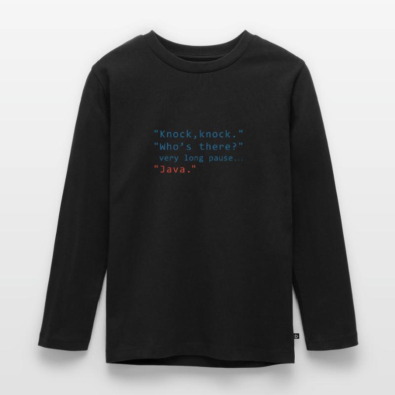Java Programming Informatic Geschenk Spruch Kinder Premium Bio Langarmshirt