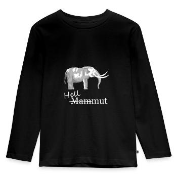 hellmut mammoth joke - Kids' Premium Longsleeve Shirt - black - Front - AI Model Kid Male (0cm)