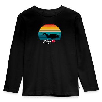 Tonga Scuba Diving Poison - Kids' Premium Longsleeve Shirt - black - Front - AI Model Kid Male (0cm)