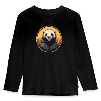 Come to the North - Wolverine Portrait - Kids' Premium Longsleeve Shirt - black - Front - AI Model Kid Male (0cm)