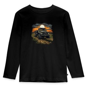 Unimog Off-Road Adventure : un VTT F robuste et puissant - T-shirt manches longues Premium Enfant - noir - Devant - AI Model Kid Male (0cm)