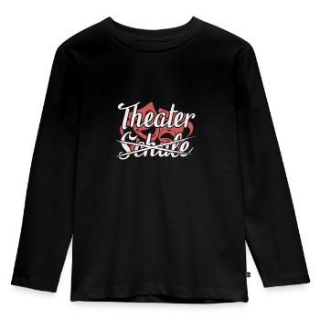 Theatre instead of school Theatre actors - Kids' Premium Longsleeve Shirt - black - Front - AI Model Kid Male (0cm)