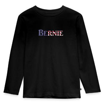 Bernie Sanders - T-shirt manches longues Premium Enfant - noir - Devant - AI Model Kid Male (0cm)