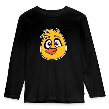 Chicchic Chic - Kinder Premium Bio Langarmshirt - Schwarz - Vorne - AI Model Kid Male (0cm)