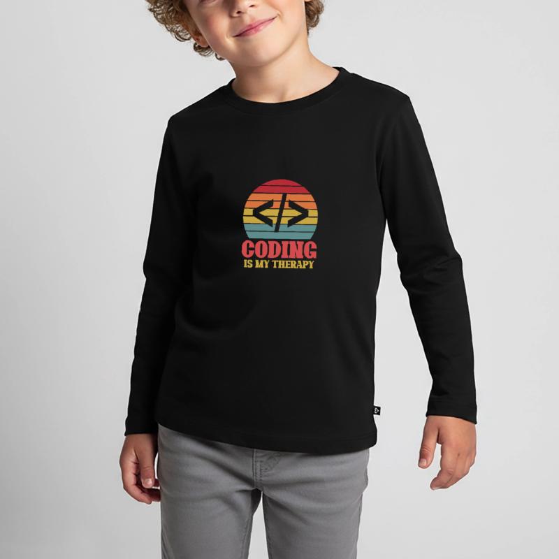 Programmer Geek Computer Programming Coder L Kids' Premium Longsleeve Shirt