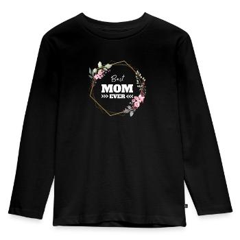 Beste Mutter Mama Geschenk - Kinder Premium Bio Langarmshirt - Schwarz - Vorne - AI Model Kid Male (0cm)