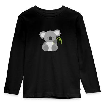 Koala Baby - Süß Australien - Geschenkidee - Kinder Premium Bio Langarmshirt - Schwarz - Vorne - AI Model Kid Male (0cm)