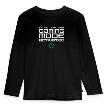 Gaming Mode Activated - Kids' Premium Longsleeve Shirt - black - Front - AI Model Kid Male (0cm)