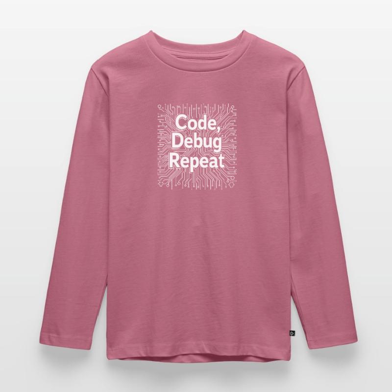 Code Debug Repeat - Software Engineer Kinder Premium Bio Langarmshirt