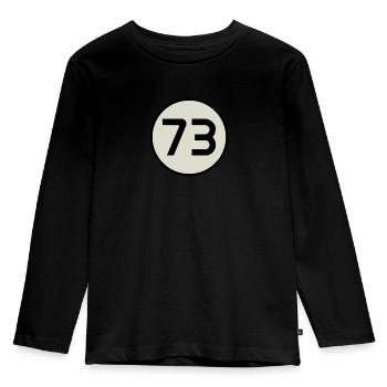 Zahl 73 Serien Insider - Kids' Premium Longsleeve Shirt - black - Front - AI Model Kid Male (0cm)