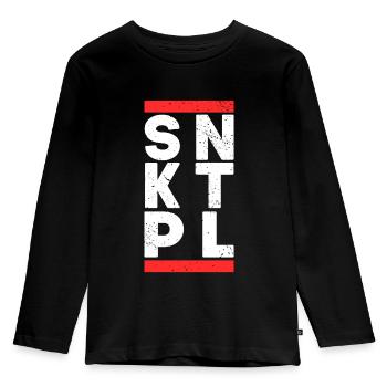 SNKTPL Berlin St. Pauli Sankt Pauli Gift - Kids' Premium Longsleeve Shirt - black - Front - AI Model Kid Male (0cm)