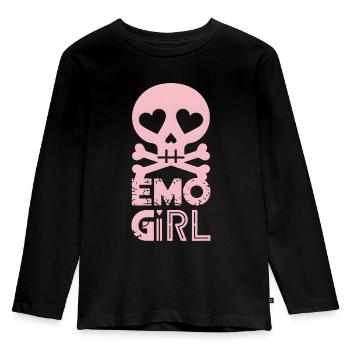 Emo Girl! - Kids' Premium Longsleeve Shirt - black - Front - AI Model Kid Male (0cm)