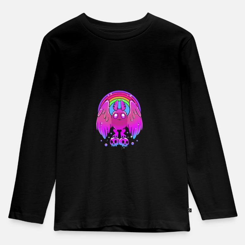 Papillon de nuit - T-shirt manches longues Premium Enfant - noir