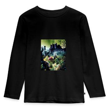 Night sky over Arizona, USA - Kids' Premium Longsleeve Shirt - black - Front - AI Model Kid Male (0cm)
