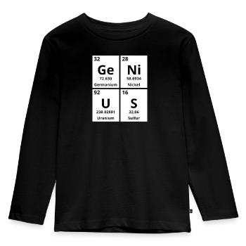 Génie - T-shirt manches longues Premium Enfant - noir - Devant - AI Model Kid Male (0cm)