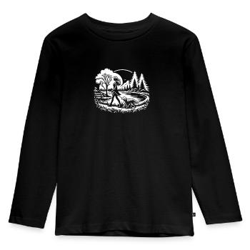 On the road together - Kids' Premium Longsleeve Shirt - black - Front - AI Model Kid Male (0cm)