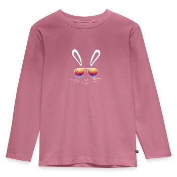Rabbit Rabbit Cool Rabbit Pet Easter - Kids' Premium Longsleeve Shirt - mauve - Front - AI Model Kid Female (0cm)