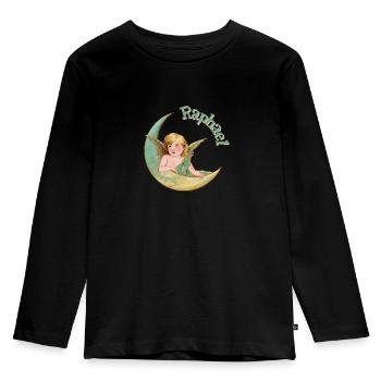 raphael 1 vinatge - Kids' Premium Longsleeve Shirt - black - Front - AI Model Kid Male (0cm)