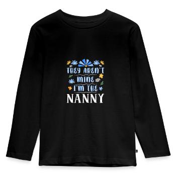 Nanny Babysitter Childminder - Kids' Premium Longsleeve Shirt - black - Front - AI Model Kid Male (0cm)