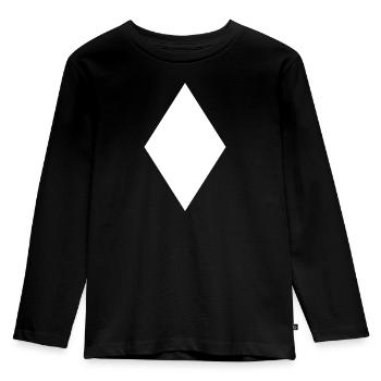 Diamond Shape Geometry Gift Math - T-shirt manches longues Premium Enfant - noir - Devant - AI Model Kid Male (0cm)