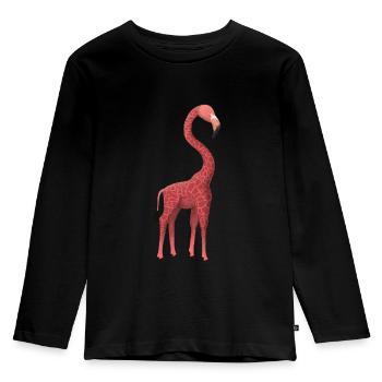 Giringo - Kinder Premium Bio Langarmshirt - Schwarz - Vorne - AI Model Kid Male (0cm)