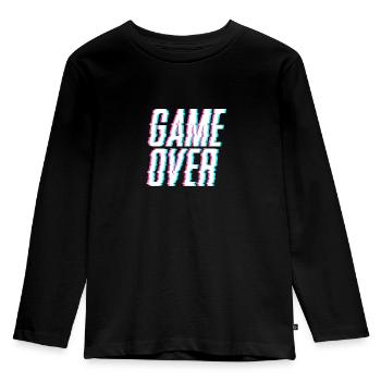 Fin du jeu - T-shirt manches longues Premium Enfant - noir - Devant - AI Model Kid Male (0cm)