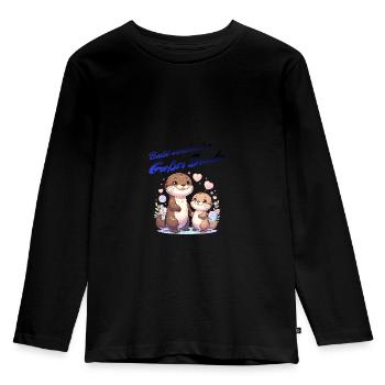 Soon-to-be Big Brother - Kids' Premium Longsleeve Shirt - black - Front - AI Model Kid Male (0cm)