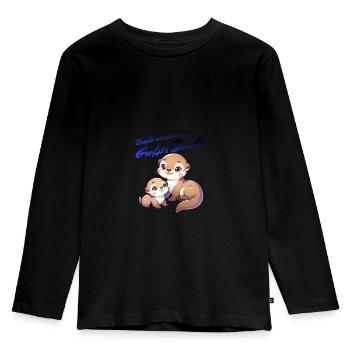 Soon-to-be Big Brother - Kids' Premium Longsleeve Shirt - black - Front - AI Model Kid Male (0cm)