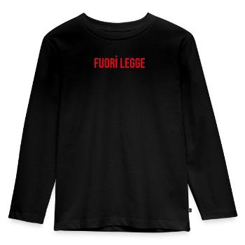 Ächten - Kinder Premium Bio Langarmshirt - Schwarz - Vorne - AI Model Kid Male (0cm)