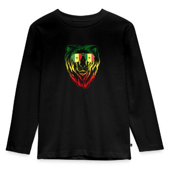 Senegal - Kids' Premium Longsleeve Shirt - black - Front - AI Model Kid Male (0cm)