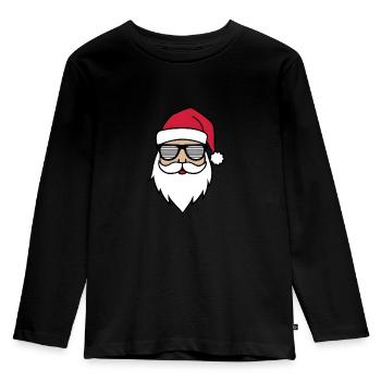 Santa Claus Cool Christmas Gifts Christmas - Kids' Premium Longsleeve Shirt - black - Front - AI Model Kid Male (0cm)