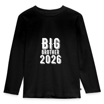 Big Brother 2026 Announcement - Kids' Premium Longsleeve Shirt - black - Front - AI Model Kid Male (0cm)