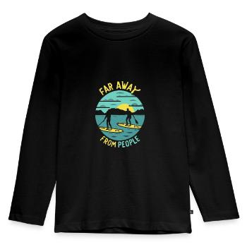 SUP - Kinder Premium Bio Langarmshirt - Schwarz - Vorne - AI Model Kid Male (0cm)