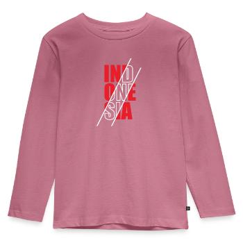 Indonésie - T-shirt manches longues Premium Enfant - mauve - Devant - AI Model Kid Female (0cm)
