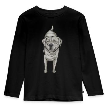 Silver Labrador Retriever Silver Lab - Kids' Premium Longsleeve Shirt - black - Front - AI Model Kid Male (0cm)