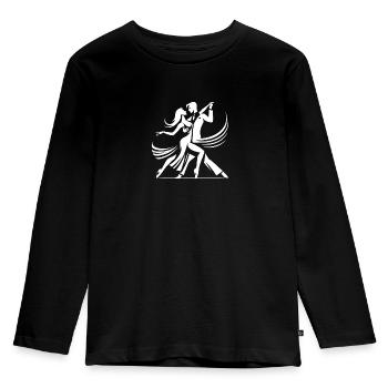 Couple de danseurs - T-shirt manches longues Premium Enfant - noir - Devant - AI Model Kid Male (0cm)