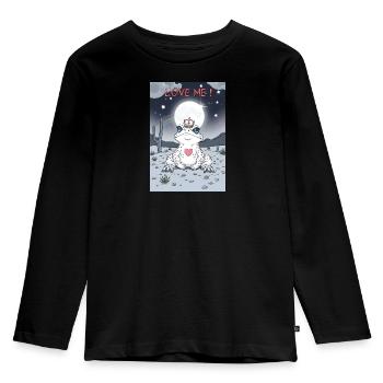 Love Me! Toad No.1 - Kids' Premium Longsleeve Shirt - black - Front - AI Model Kid Male (0cm)
