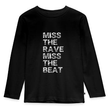 Rave - Kinder Premium Bio Langarmshirt - Schwarz - Vorne - AI Model Kid Male (0cm)